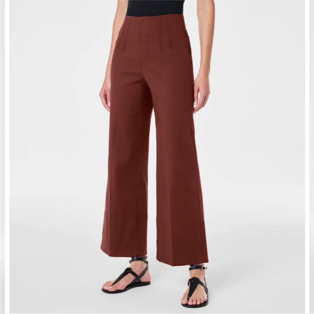 SPANX Women's Wide-Leg Pants in Brown